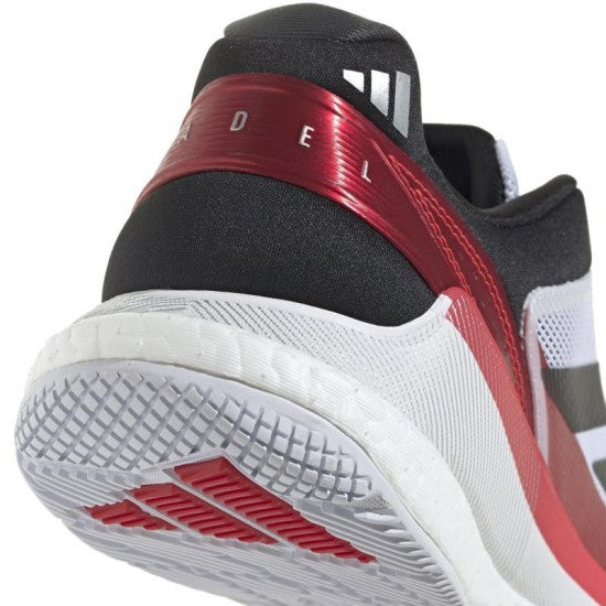 Adidas Crazyquick Boost Padel Schoen  White Black